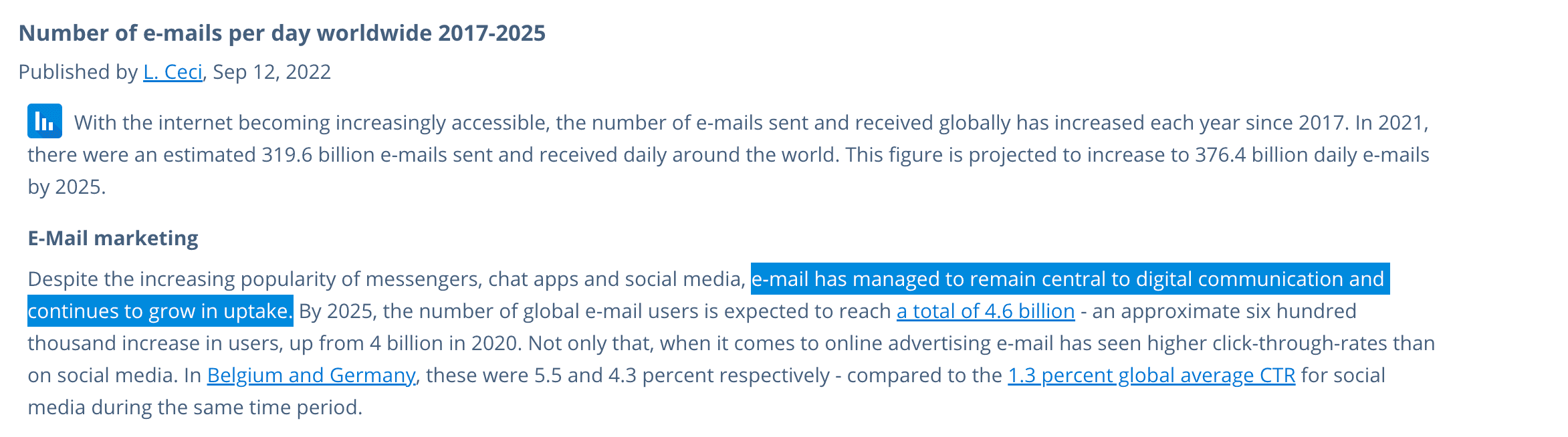email roi $8bn