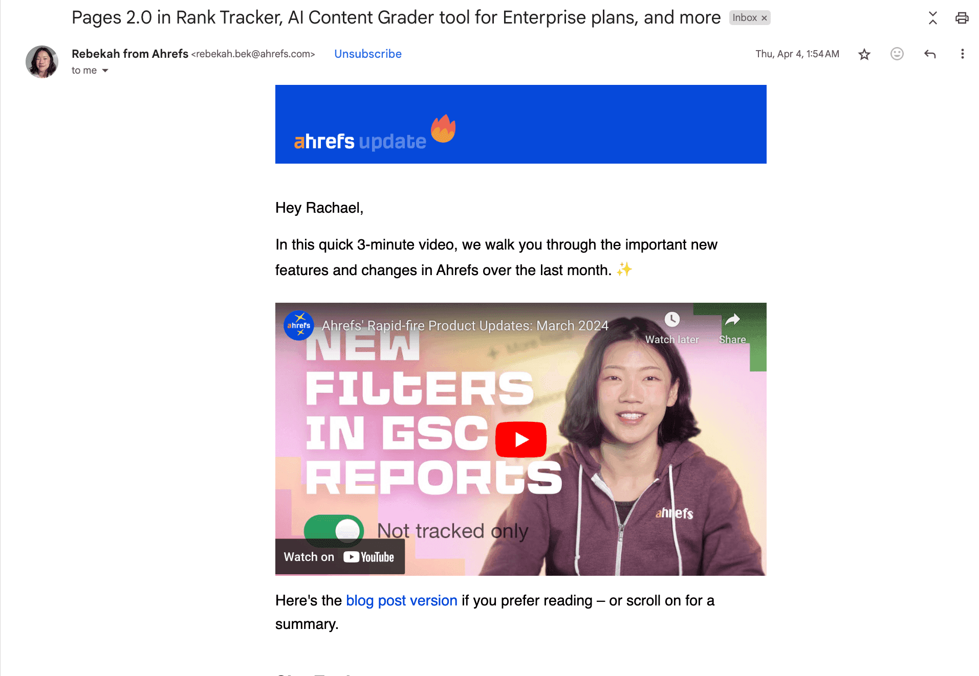 helpful emails