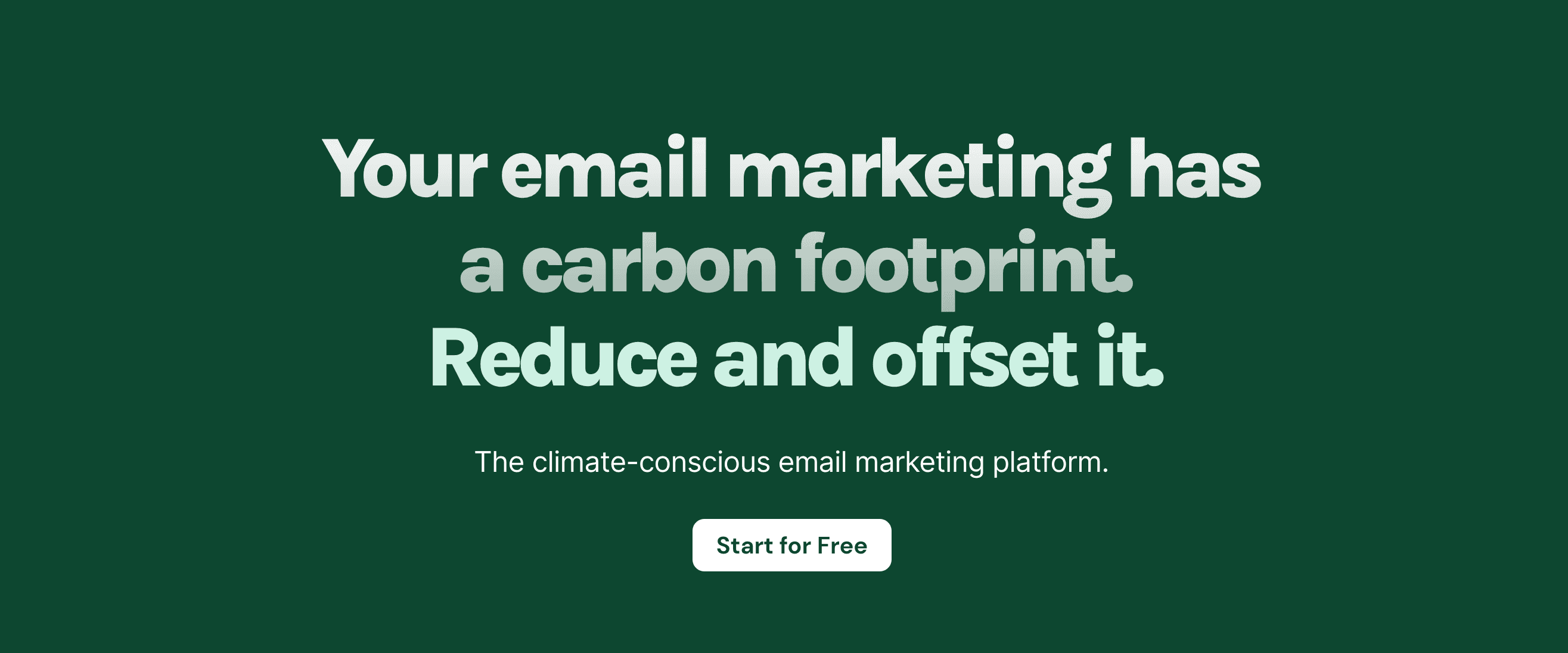 Ecosend sustainable email marketing