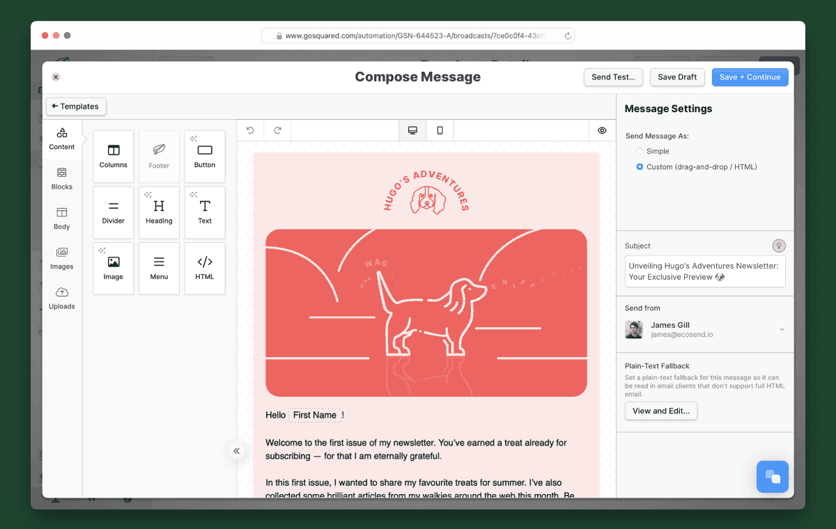 New and improved Message Composition experience