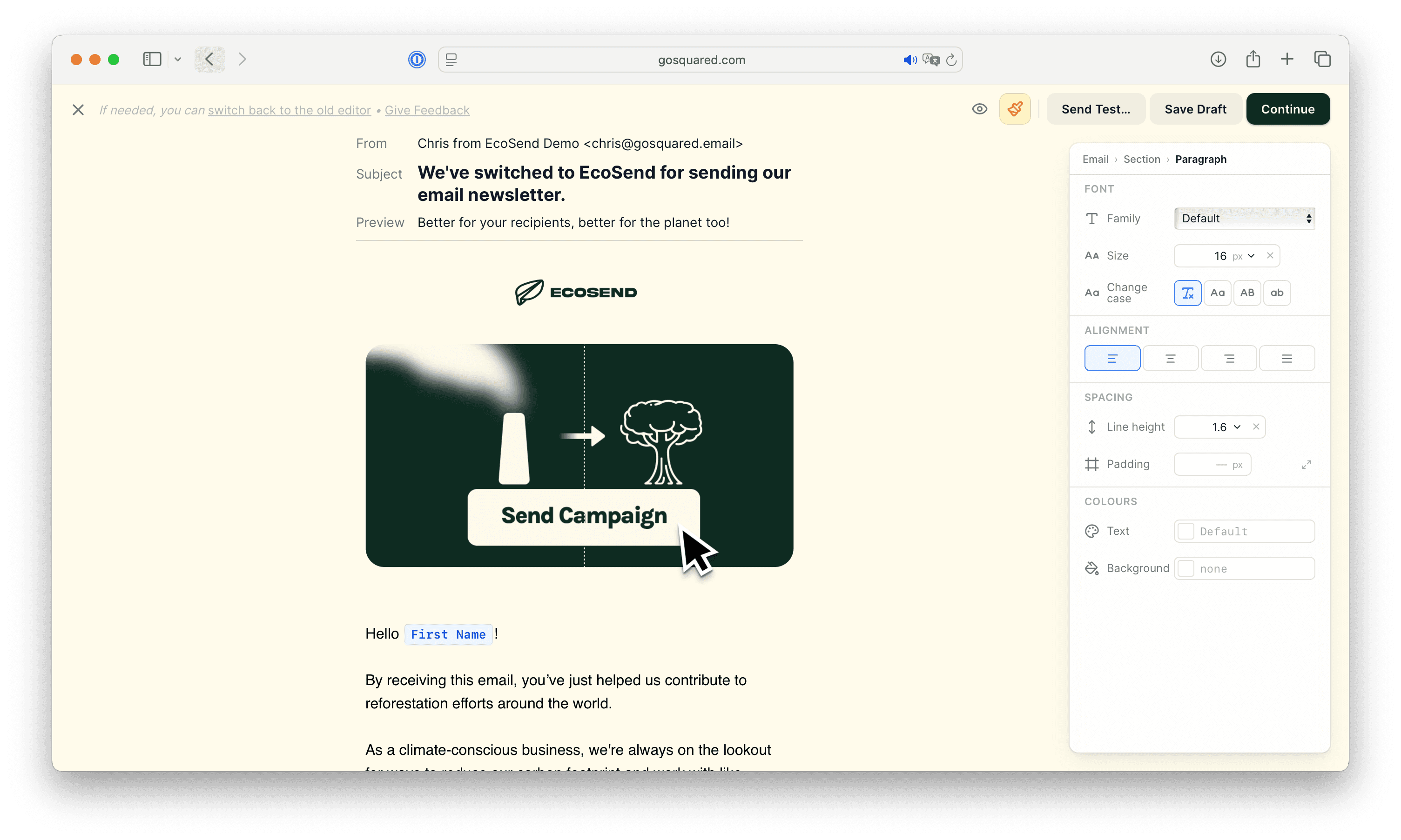 tinyletter alternatives ecosend