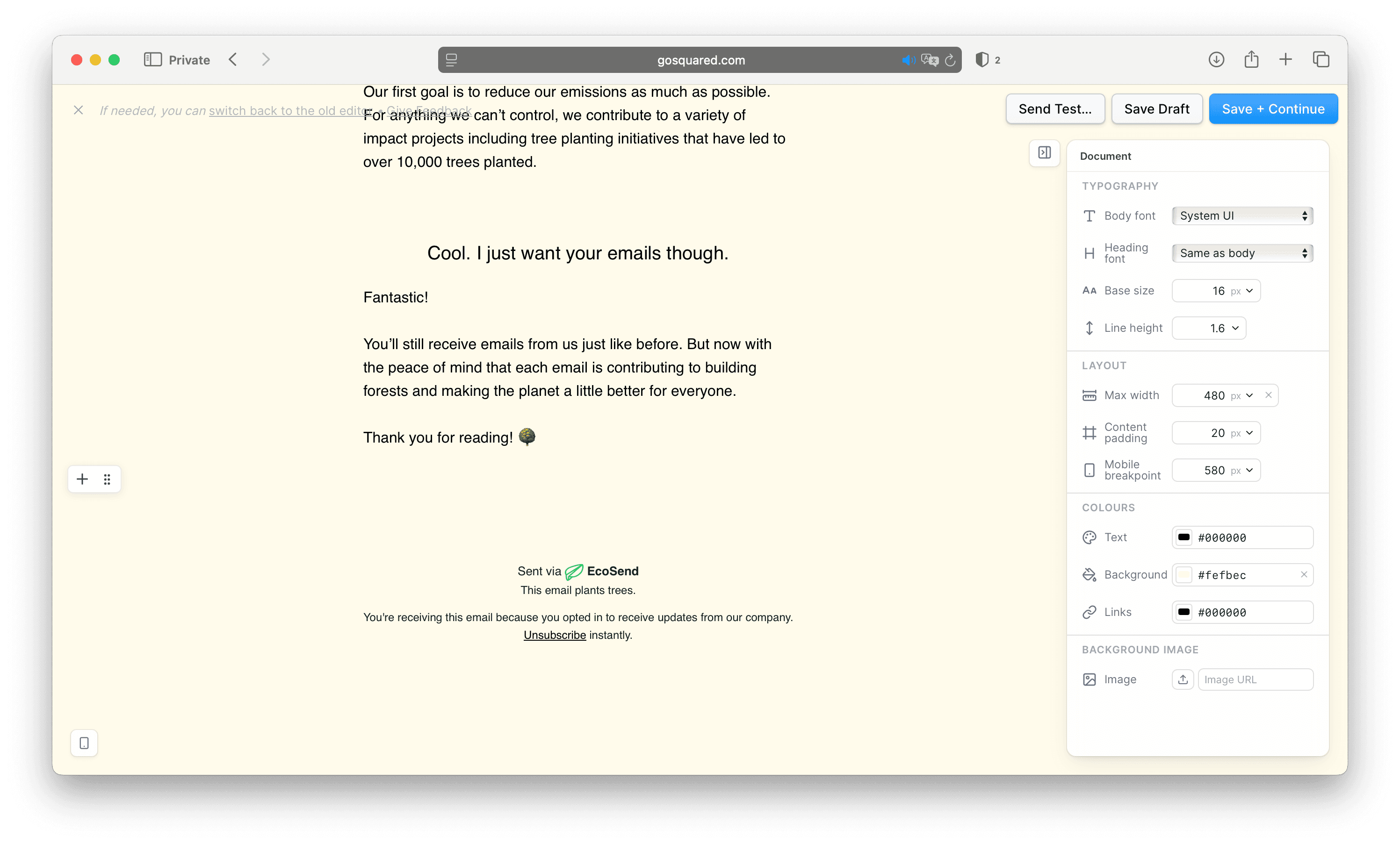 EcoSend Footer