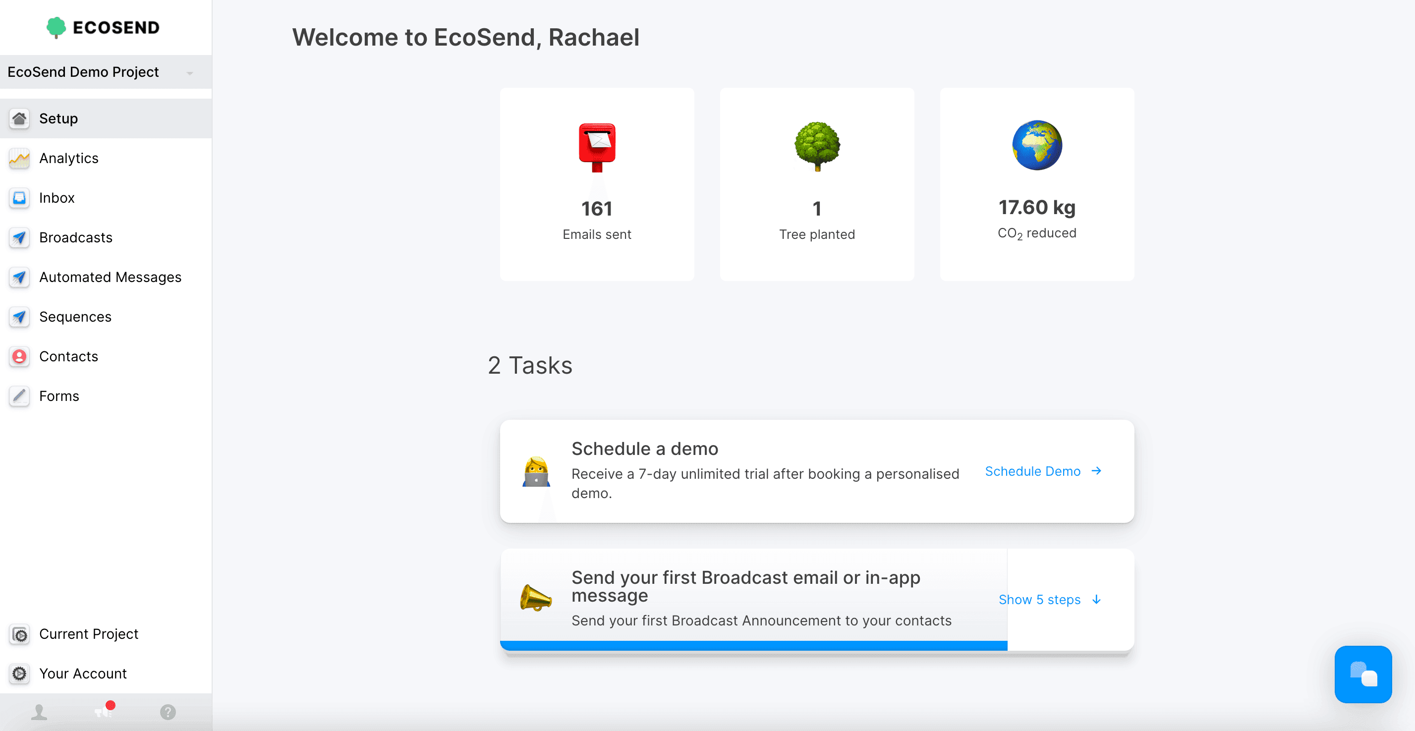 EcoSend by GoSquared sustainable email marketing platform