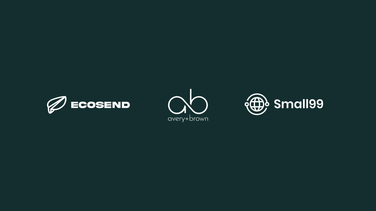 EcoSend, Avery & Brown, and Small99 in partnership.