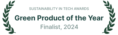 Green Product of the Year - Sustainability in Tech Awards 2024, runner up